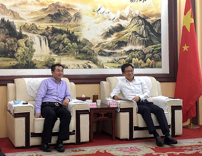 优发娱乐·(国际)官方网站总裁乔德卫拜访朔州市长熊燕斌